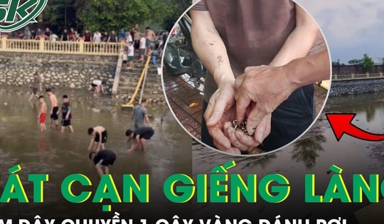 Hai vợ chồng tát cạn giếng làng để tìm dây chuyền gần 1 cây vàng đánh rơi