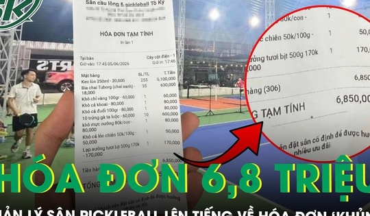 Xôn xao hóa đơn ‘khủng’ tại sân pickleball: 290 lon bia, khô mực, trứng luộc hết gần 7 triệu đồng