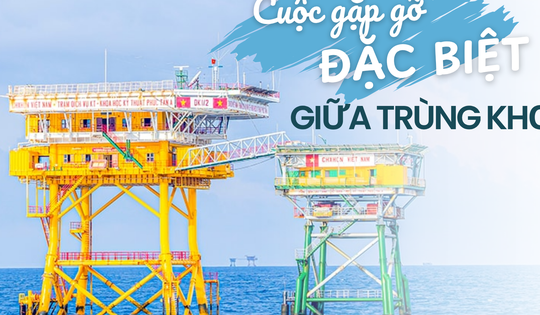 Hai vòng tàu quanh Nhà giàn DK1/2 Phúc Tần: Cuộc gặp gỡ đặc biệt giữa trùng khơi