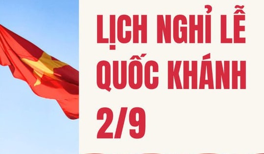 Chính thức: Nghỉ 5 ngày dịp Quốc khánh 2/9