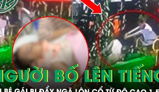 Bé gái bị xô ngã từ cầu trượt cao 1,5m nứt xương hốc mắt, tụ máu đầu, người cha nghẹn ngào tự trách
