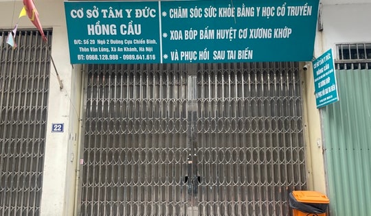 Cơ sở phục hồi sau tai biến Tâm Y Đức Hồng Cầu bị yêu cầu dừng hoạt động