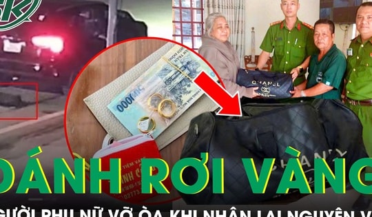 Đánh rơi túi xách chứa gần 10 chỉ vàng và 13 triệu đồng, người phụ nữ vỡ òa khi biết nơi tìm thấy