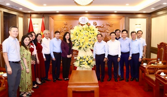 Bộ trưởng Đào Hồng Lan chúc mừng Ban Tuyên giáo và Dân vận Trung ương nhân Kỷ niệm 101 năm Ngày Báo chí Cách mạng Việt Nam