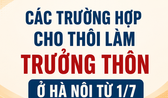 Hai trường hợp Trưởng thôn, Tổ trưởng tổ dân phố cho thôi nhiệm vụ tại Hà Nội từ 1/7