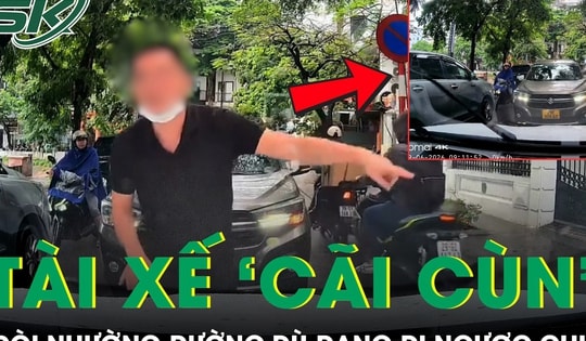 Tài xế gây tranh cãi khi 'cãi cùn', đòi nhường đường dù đang đi ngược chiều