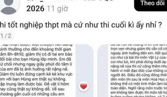 Xác minh phản ánh giám thị gợi ý thí sinh cho bạn xem bài thi ở Quảng Ninh