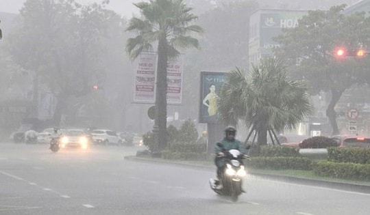 Cảnh báo mưa lớn ở miền Bắc tập trung từ chiều tối đến sáng