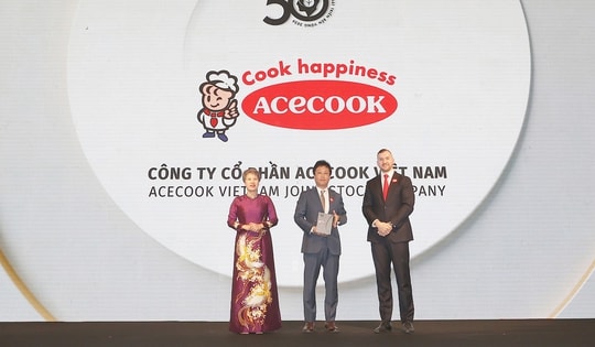 Acecook Việt Nam tiếp tục được vinh danh TOP 50 Doanh nghiệp Phát triển Bền vững Tiêu biểu Việt Nam 2026