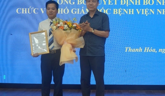 Tiến sĩ Nguyễn Hữu Thành được bổ nhiệm làm Phó Giám đốc Bệnh viện Nhi Thanh Hóa