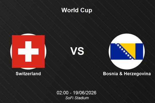 Nhận định Switzerland vs Bosnia & Herzegovina - World Cup 2026