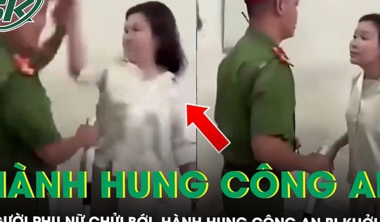 Người phụ nữ chửi bới, lao vào tát, đá chiến sĩ công an làm nhiệm vụ ở Thái Nguyên đã bị khởi tố