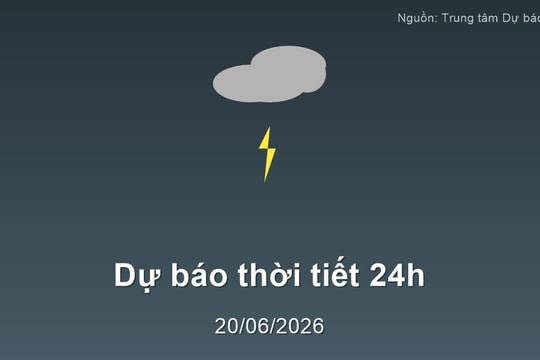 Thời tiết đất liền 24h tới (21/06/2026): Trung Bộ nắng nóng gay gắt, Nam Bộ mưa dông