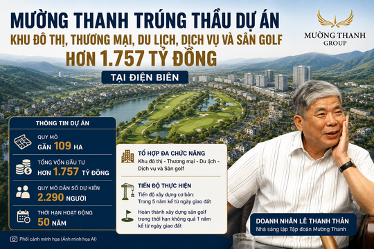 Tập đoàn Mường Thanh đầu tư dự án 1.757 tỷ đồng quy mô 109 ha tại Điện Biên