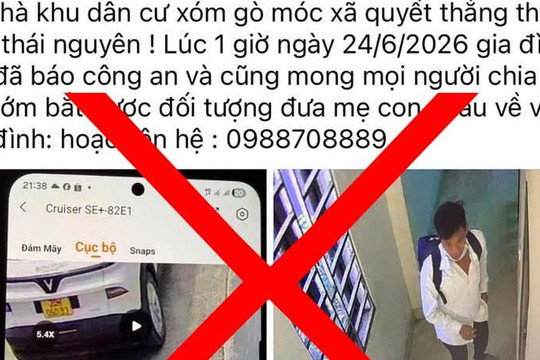 Sự thật câu chuyện 2 mẹ con bị bắt cóc tại Thái Nguyên