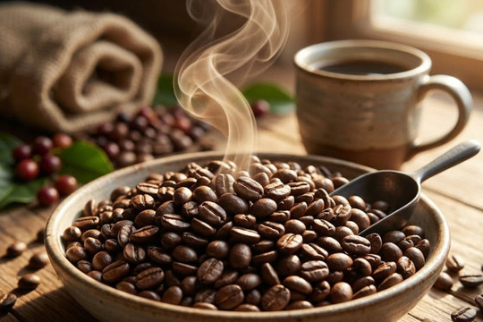 Giá cà phê Robusta lập đỉnh 4 tháng, thị trường nội địa vượt mốc 90.000 đồng/kg