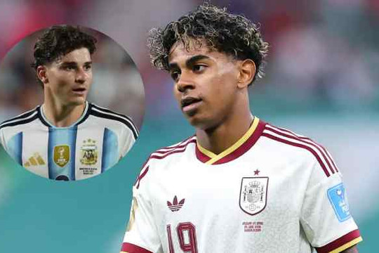Lamine Yamal công khai lôi kéo Julian Alvarez gia nhập Barcelona