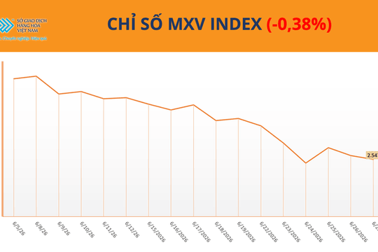 Chỉ số MXV-Index giảm xuống 2.547 điểm, giá cà phê Arabica và Robusta phân hóa mạnh