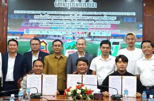 Bầu Đức tài trợ trọn gói cho ĐT Lào tập huấn tại Gia Lai chuẩn bị ASEAN Cup 2026