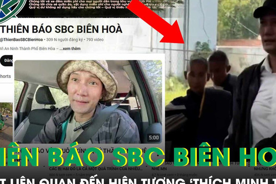 YouTuber ‘Thiên Báo SBC Biên Hoà’ bị bắt