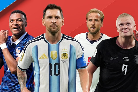 Cuộc đua Chiếc giày vàng World Cup 2026: Messi, Mbappe và Haaland thiết lập thế chân kiềng lịch sử