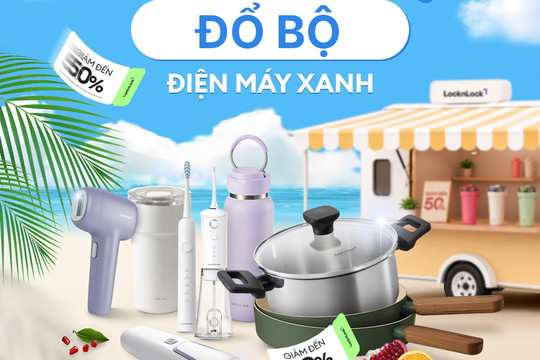 LocknLock tung ưu đãi mùa hè cho bình giữ nhiệt,đồ dung nhà bếp và thiết bị chăm sóc cá nhân