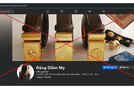 Xử lý đối tượng bán trái phép trang phục giống quân trang Công an trên Facebook