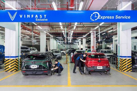 Gần 450 xưởng dịch vụ sẵn sàng tiếp đón chủ xe VinFast khắp 34 tỉnh, thành phố