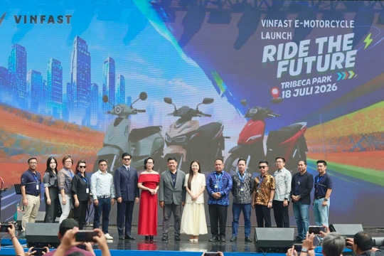 VinFast khai trương 20 đại lý xe máy điện tại Indonesia