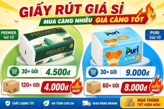 Mẹo nhập giấy rút giá sỉ từ 4.000 đồng giúp chủ quán tối ưu lợi nhuận