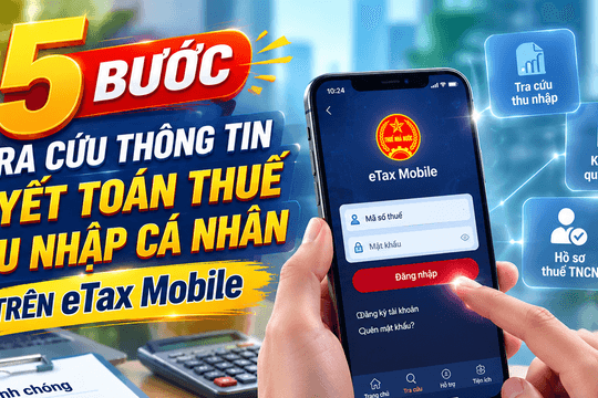 5 bước tra cứu thông tin quyết toán thuế thu nhập cá nhân trên eTax Mobile