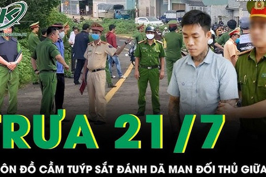 Trưa 21/7: Nghĩ bị 'giành địa bàn' thu mua phế liệu, côn đồ cầm tuýp sắt đánh dã man đối thủ giữa phố