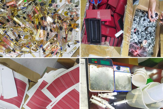 Triệt phá đường dây sản xuất nước hoa giả các thương hiệu nổi tiếng, thu giữ hàng nghìn chai