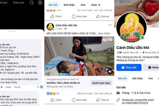 Chiêu lừa từ thiện tinh vi qua Fanpage 'Cánh Diều Ước Mơ'