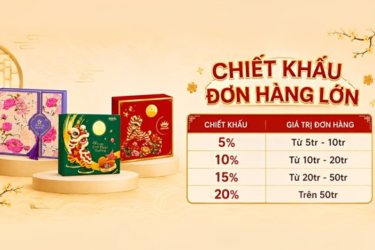 Cách mua bánh Trung thu doanh nghiệp chiết khấu đến 20% tại Bách hóa XANH
