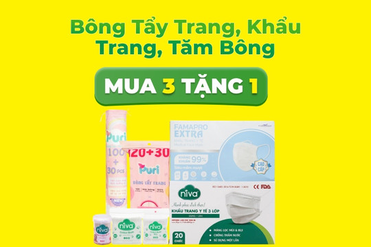 Cách mua sắm tiết kiệm đồ dùng cá nhân nhờ ưu đãi Mua 3 tặng 1 tại Bách hóa XANH