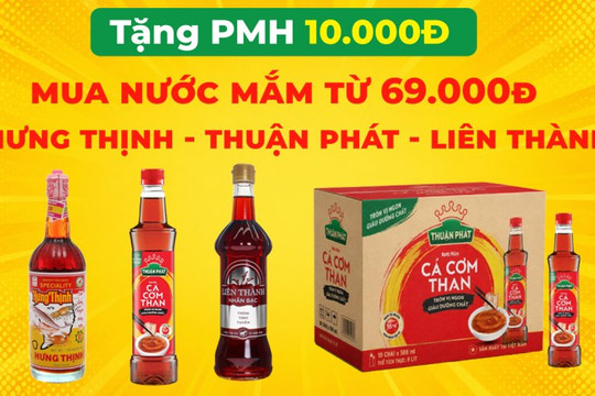 Cách nhận phiếu mua hàng 10.000 đồng khi mua nước mắm tại Bách hóa XANH