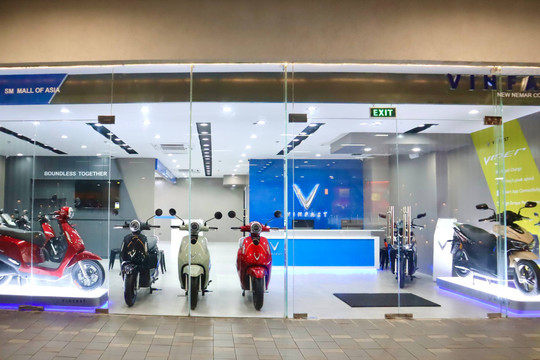 VinFast khai trương 21 đại lý xe máy điện tại Philippines