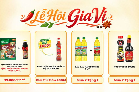 Cách săn gia vị giá 1.000 đồng và ưu đãi mua 1 tặng 1 tại Bách Hóa XANH