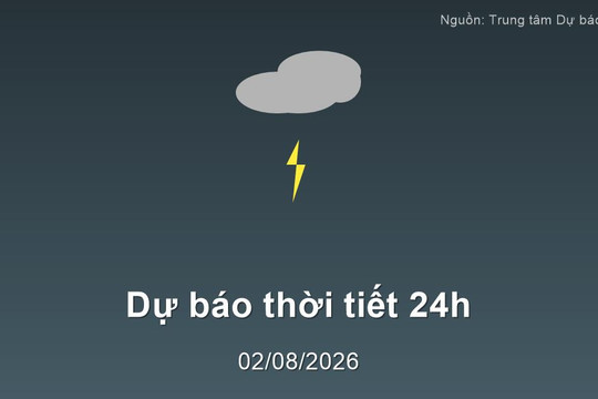 Dự báo thời tiết đêm nay và ngày mai (03/08/2026): Bắc Bộ mưa to đến rất to, Nam Bộ chiều tối có mưa dông