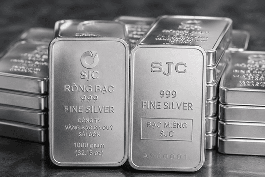 Giá bạc ngày 5/8/2026 tăng lên 58,7 USD/ounce, Phú Quý niêm yết 2,247 triệu đồng/lượng