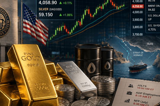 Giá vàng thế giới sáng 5/8 vượt 4.100 USD/ounce
