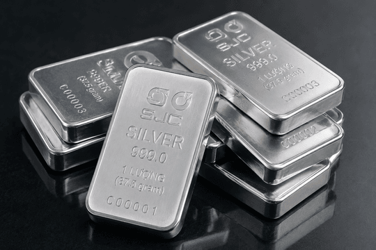 Giá bạc ngày 06/08 lên mốc 59,83 USD/ounce, trong nước đạt 2.333.000 đồng/lượng