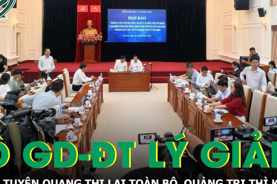 Vì sao Quảng Trị hủy kết quả 5 thí sinh, còn Tuyên Quang phải thi lại toàn bộ?