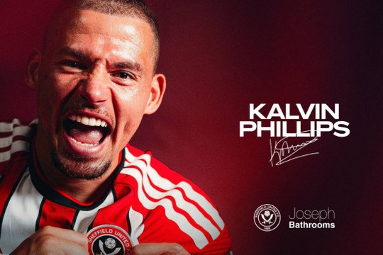 Kalvin Phillips rời Man City, tái hợp Sheffield United theo hợp đồng cho mượn một mùa giải