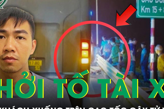 Khởi tố tài xế cho hành khách xuống xe trên cao tốc khiến một người tử vong