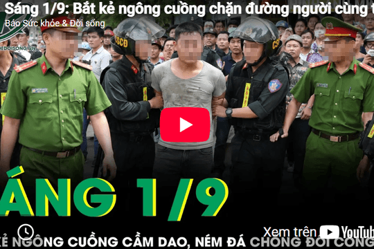 Bắt kẻ ngông cuồng chặn đường người cùng thôn 'xin đểu', cầm dao ném đá chống đối công an