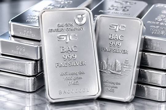 Giá bạc ngày 4/9 tăng lên 65,81 USD/ounce, thị trường trong nước đạt 2,307 triệu đồng/lượng