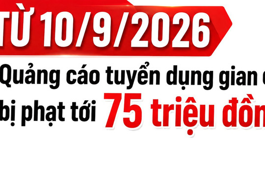 Từ 10/9, quảng cáo tuyển dụng gian dối có thể bị phạt tới 75 triệu đồng