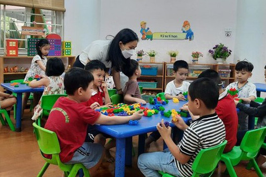 Quy định mới: Trường mầm non tư thục phải đầu tư tối thiểu 30 triệu đồng/trẻ